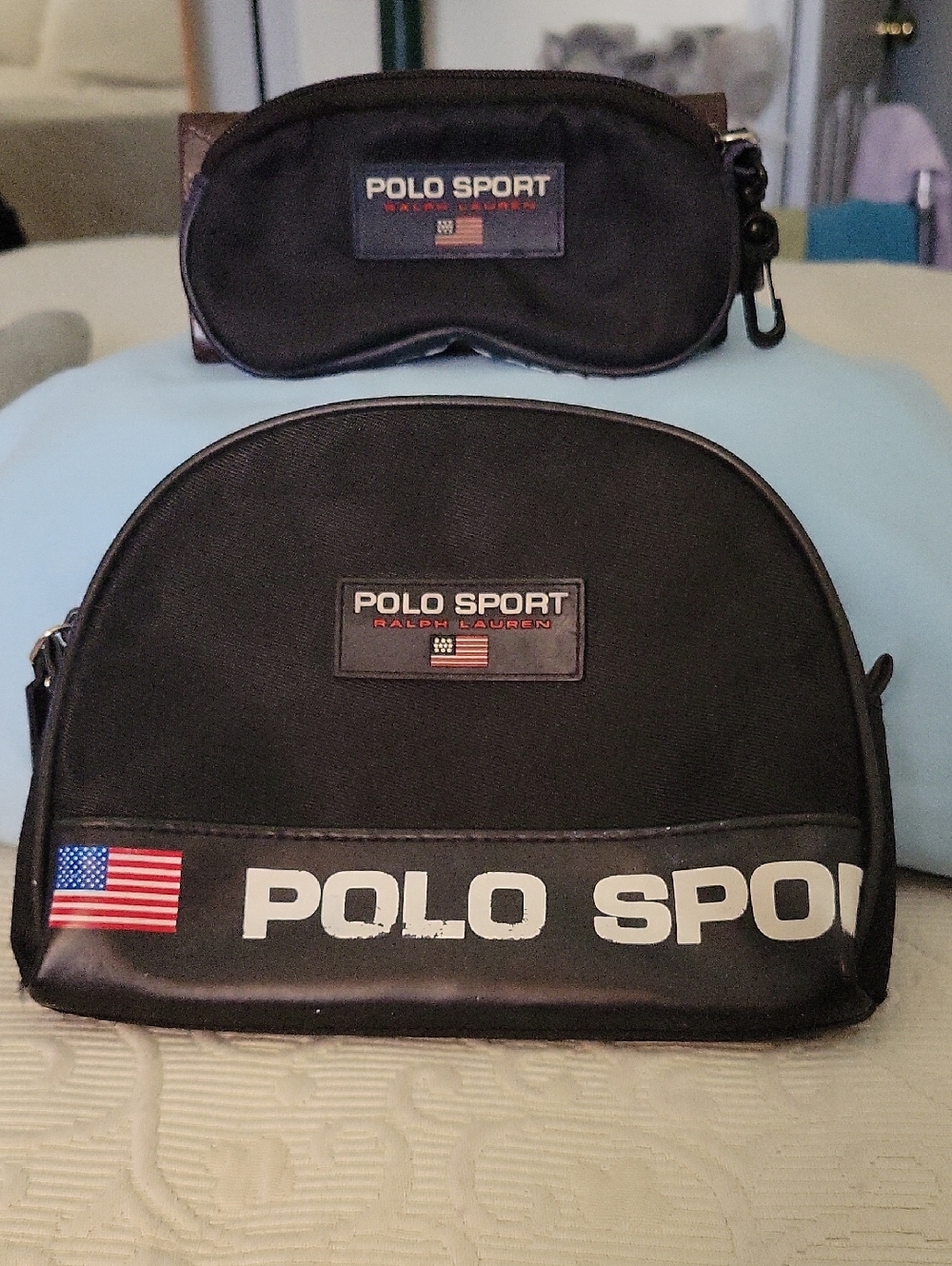 Polo Sport Ralph Lauren Black Travel Pouch Set